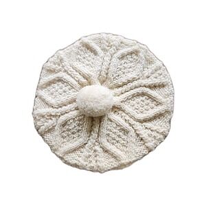 John Molloy Women's Wool Beret. Made In Ireland. Donegal. Pure Virgin Wool.